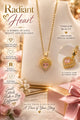 Radiant Heart – Gold-Plated Necklace