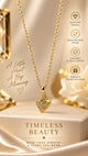 Timeless Heart – Gold-Plated Necklace