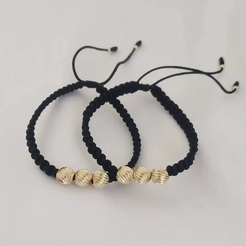 Couples Bracelets with Beads Italian